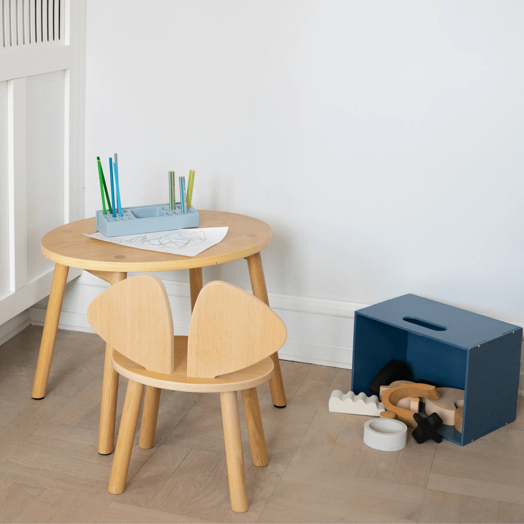 Sedia per bambini Mouse Chair, Rovere Nofred