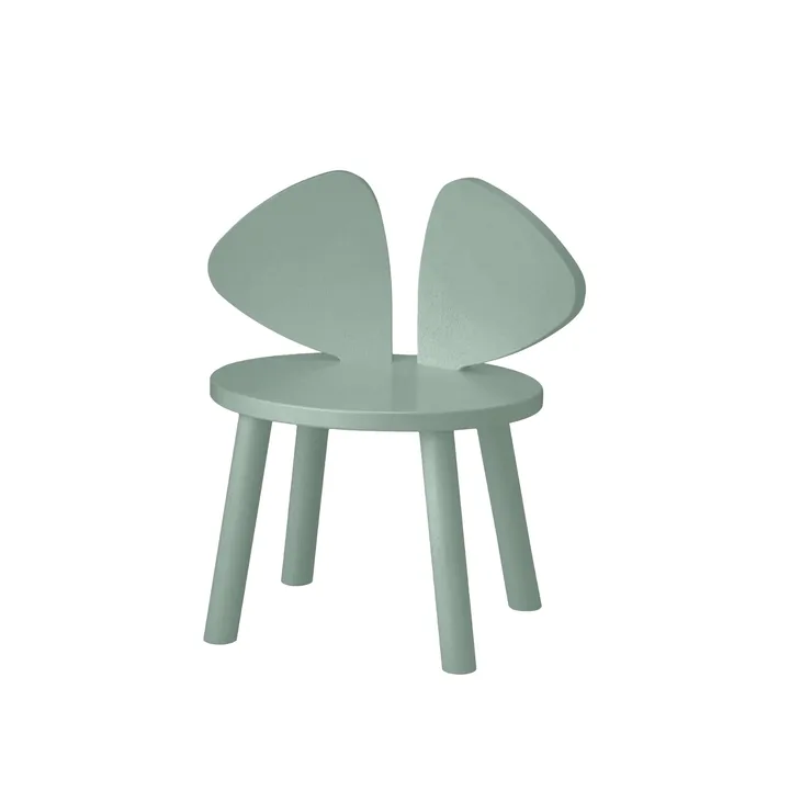 Sedia per bambini Mouse Chair - Verde oliva - Nofred
