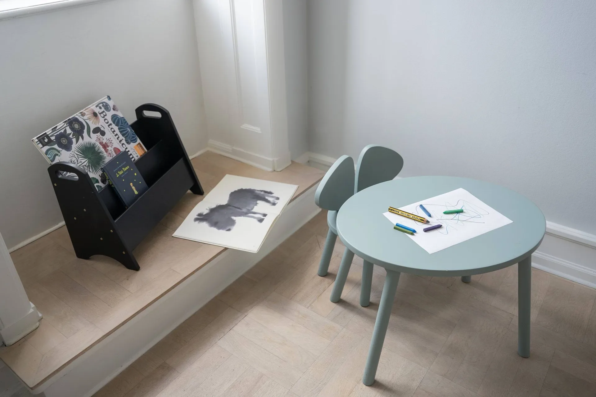 Sedia per bambini Mouse Chair, Verde oliva Nofred