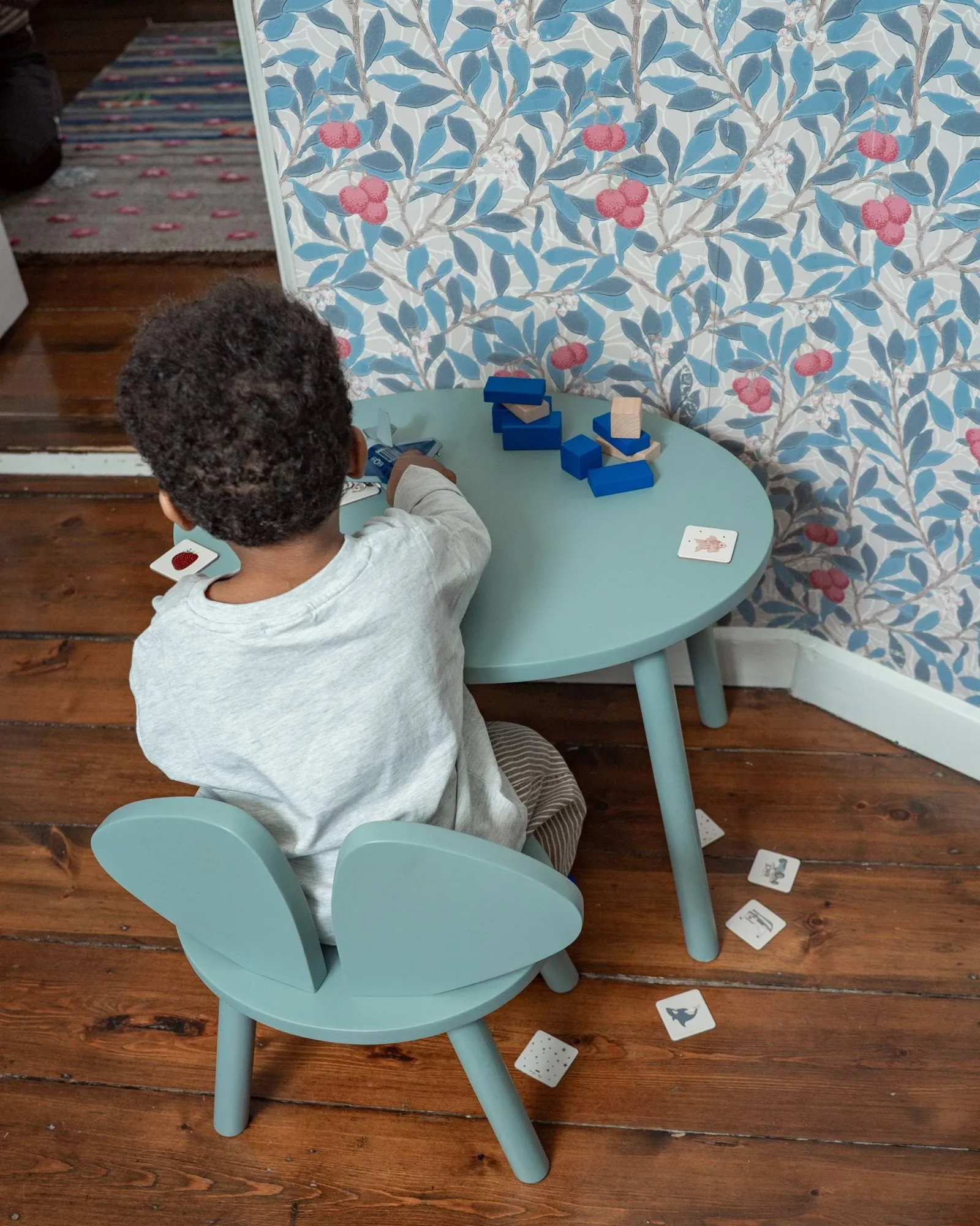 Sedia per bambini Mouse Chair, Verde oliva Nofred