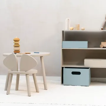 Sedia + tavolo per bambini Mouse  - Beige - Nofred