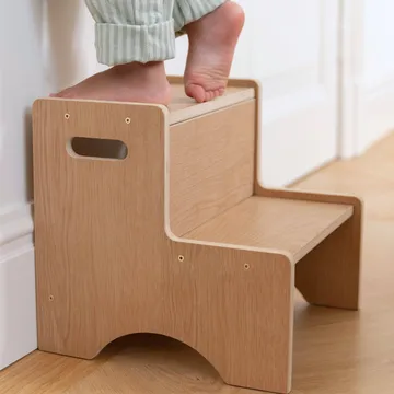 Sgabello per bambini Step Up - Rovere - Nofred