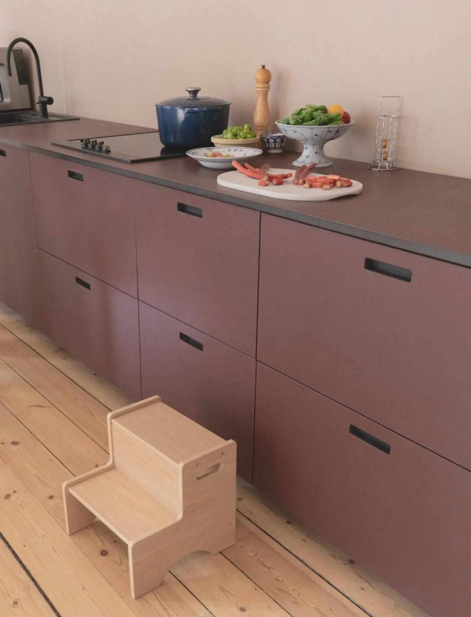 Sgabello per bambini Step Up, Rovere Nofred