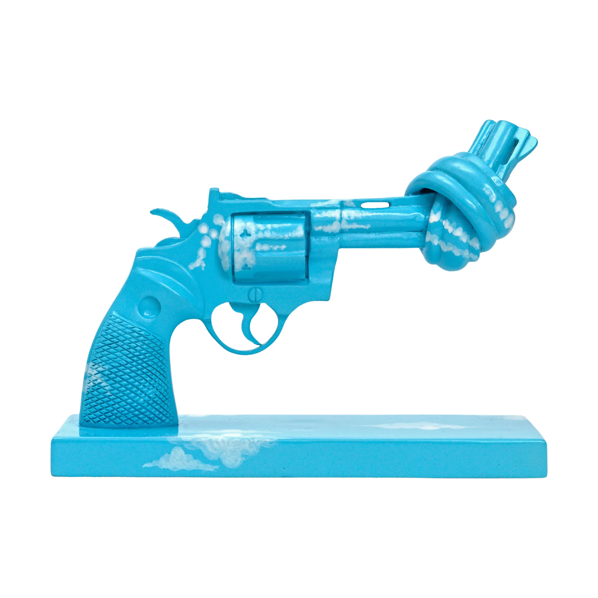 Decorazione Imagine 30 cm, Blu-bianco Non Violence