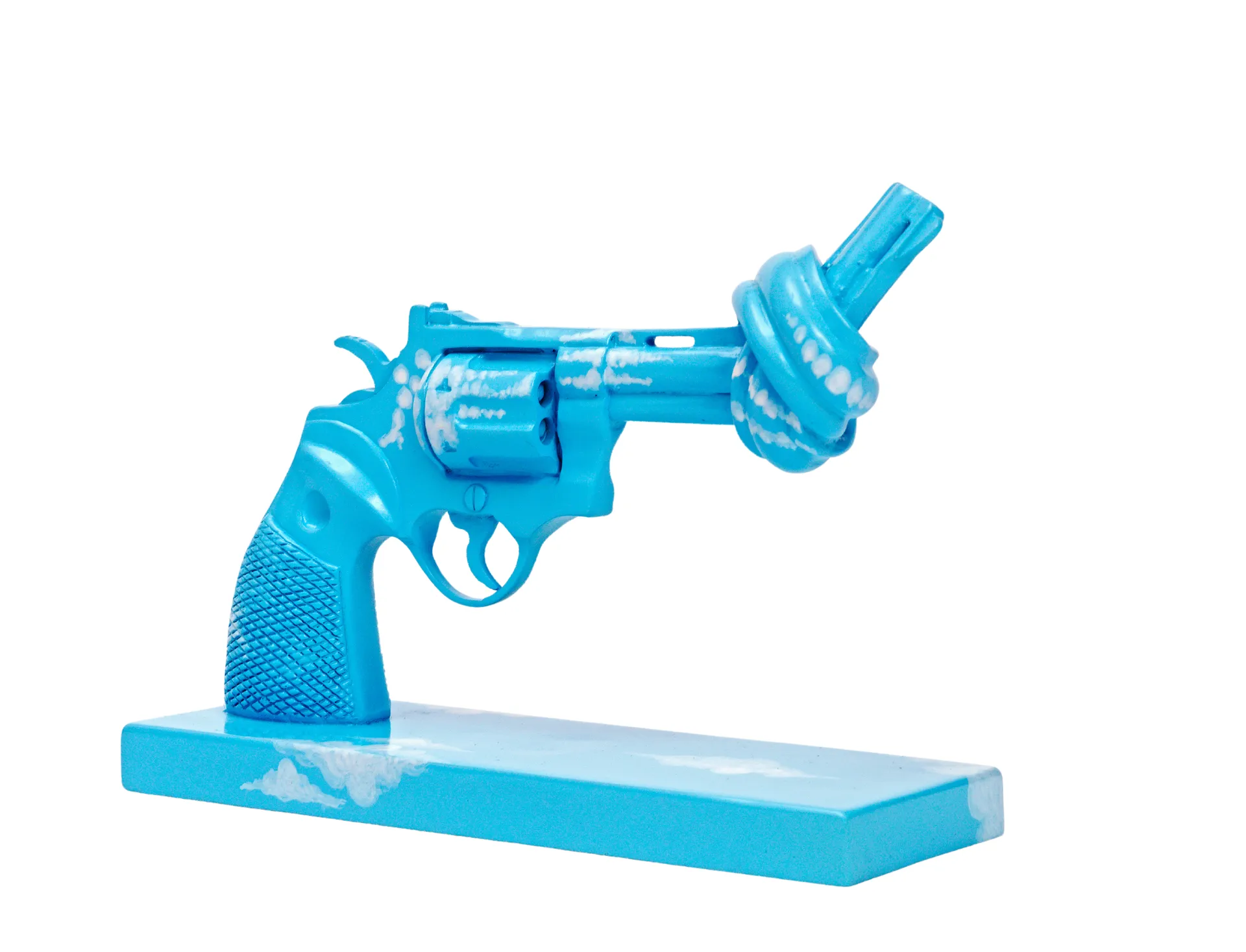 Decorazione Imagine 30 cm, Blu-bianco Non Violence