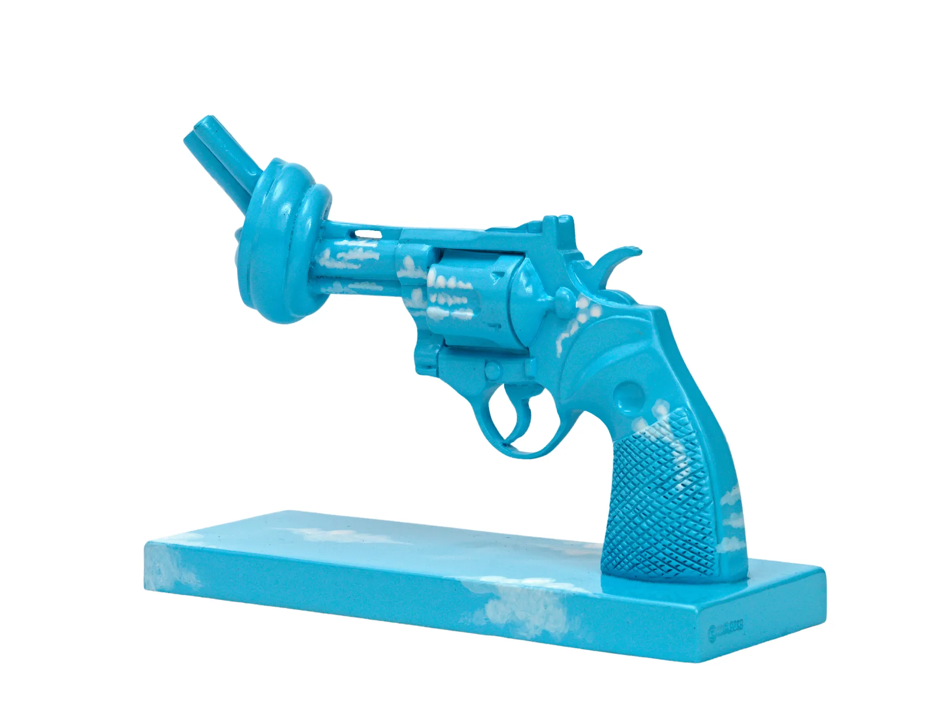 Decorazione Imagine 30 cm, Blu-bianco Non Violence