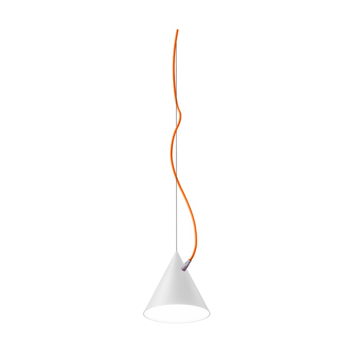 Lampada a sospensione Castor 20 cm - Bianco-arancione-argento - Noon