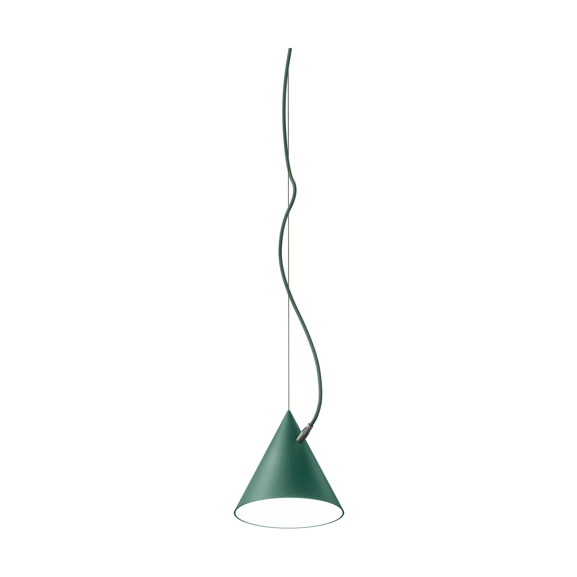 Lampada a sospensione Castor 20 cm, British racing green-verde scuro-ottone Noon