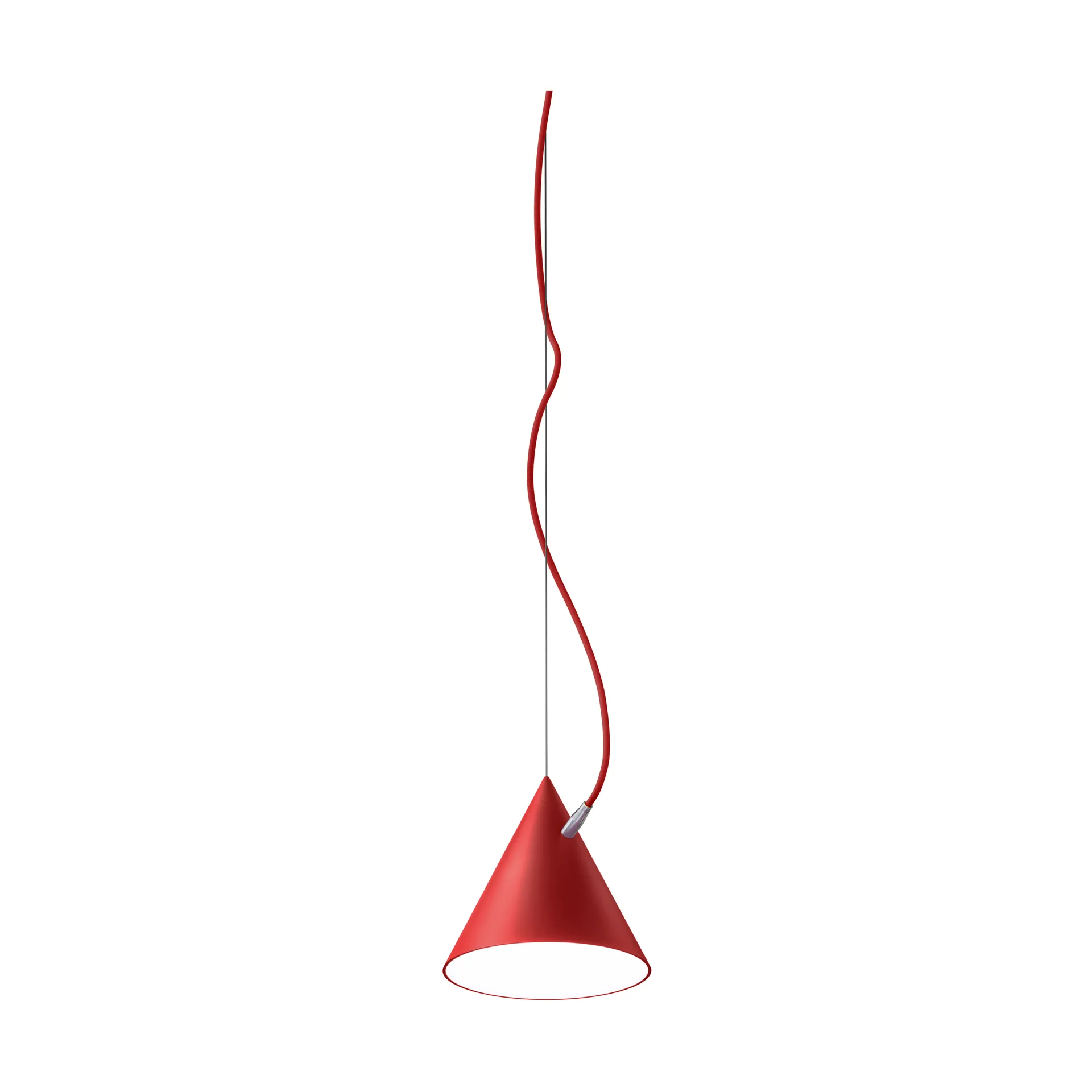 Lampada a sospensione Castor 20 cm, Rosso-rosso-argento Noon
