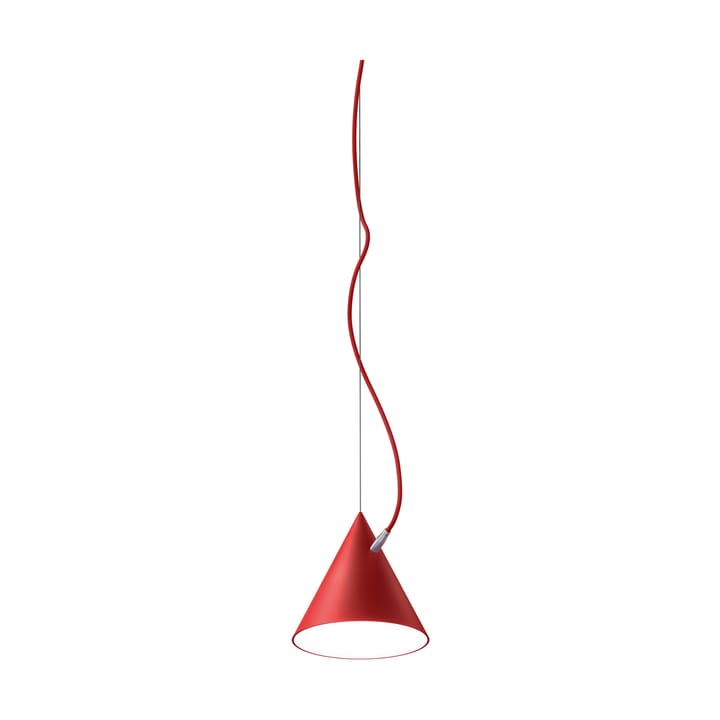 Lampada a sospensione Castor 20 cm - Rosso-rosso-argento - Noon