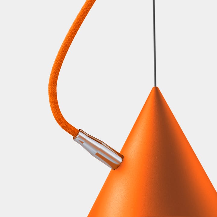Lampada a sospensione Castor 40 cm - Arancione-arancione-argento - Noon