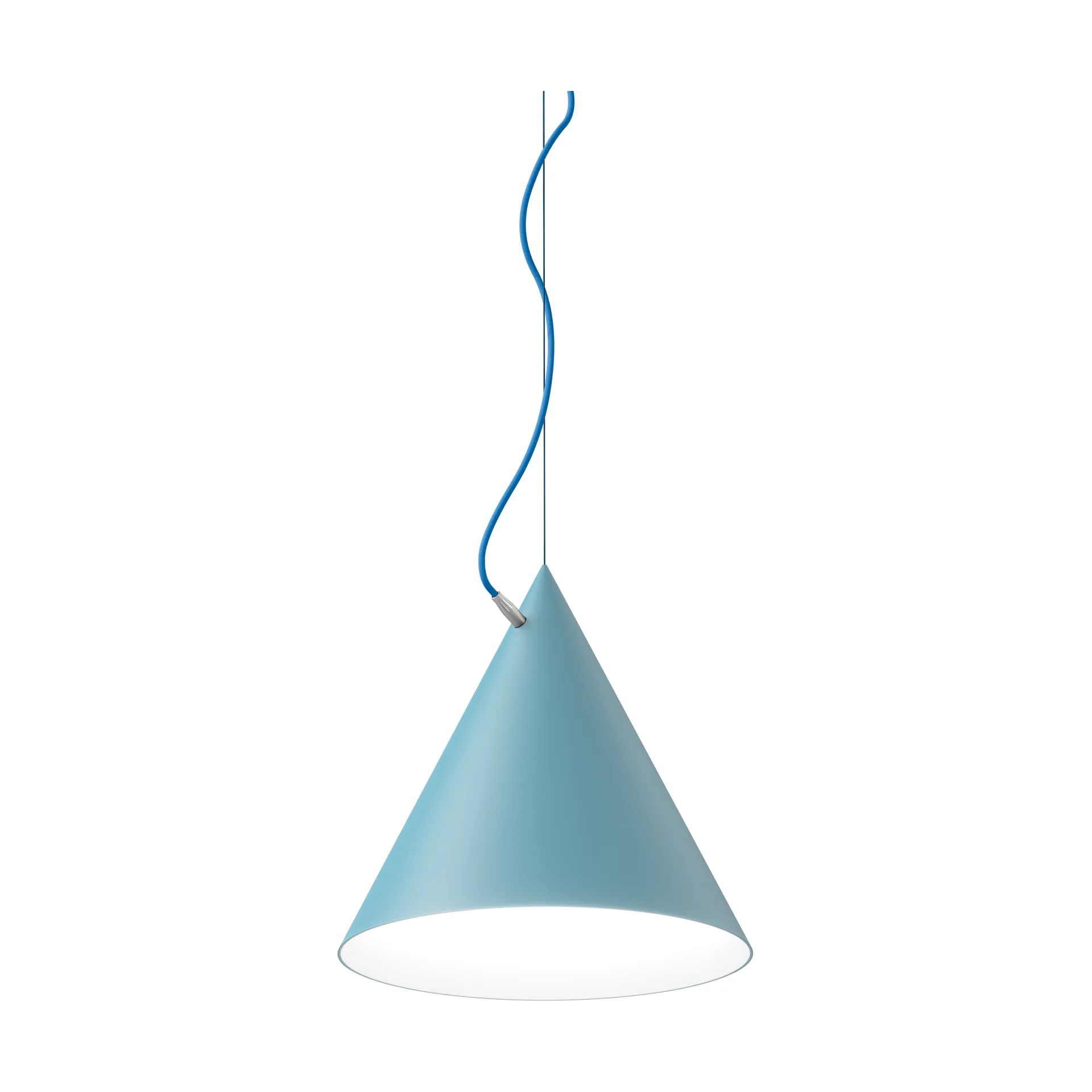 Lampada a sospensione Castor 40 cm, Azzurro pastello-azzurro-argento Noon