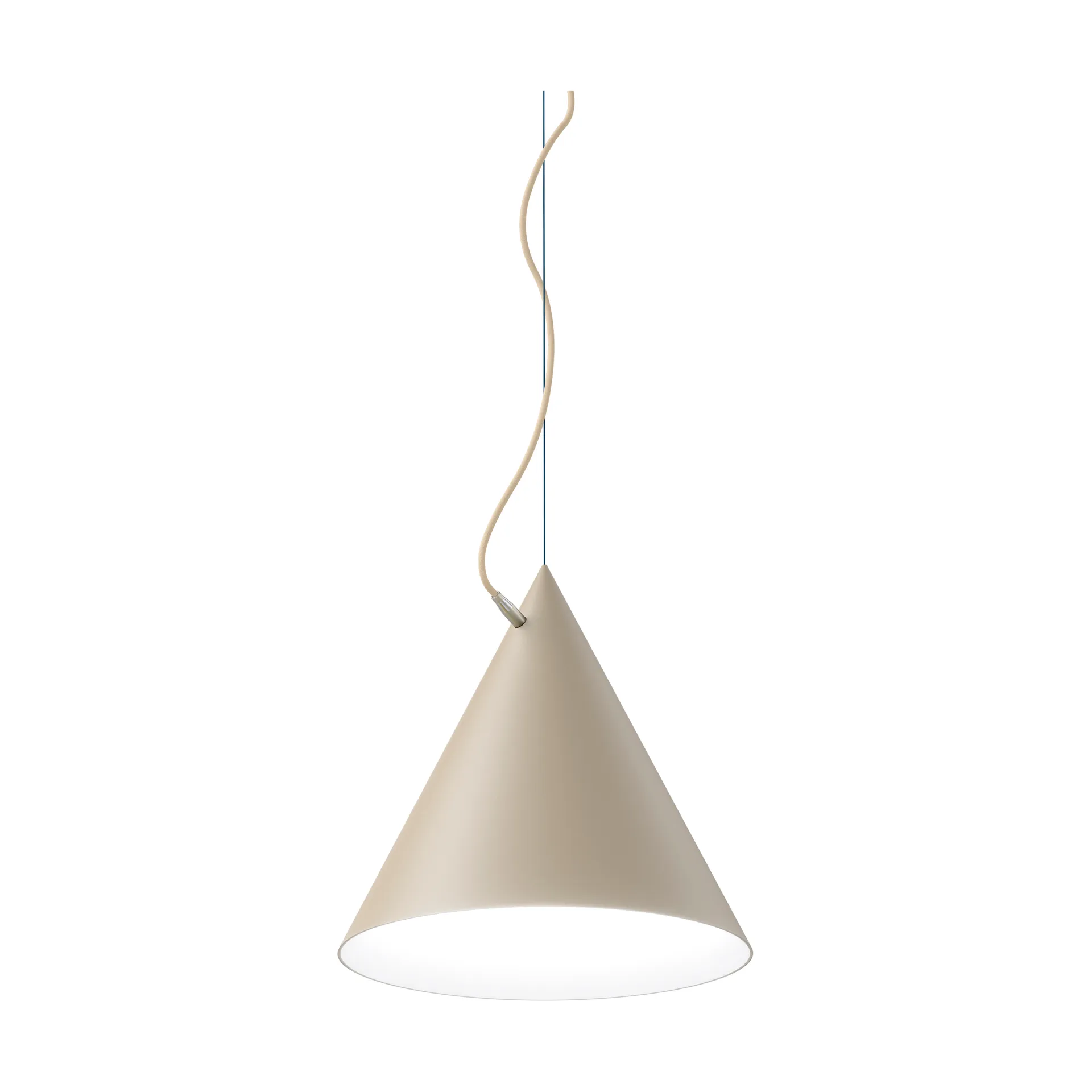 Lampada a sospensione Castor 40 cm, Beige-beige chiaro-argento Noon