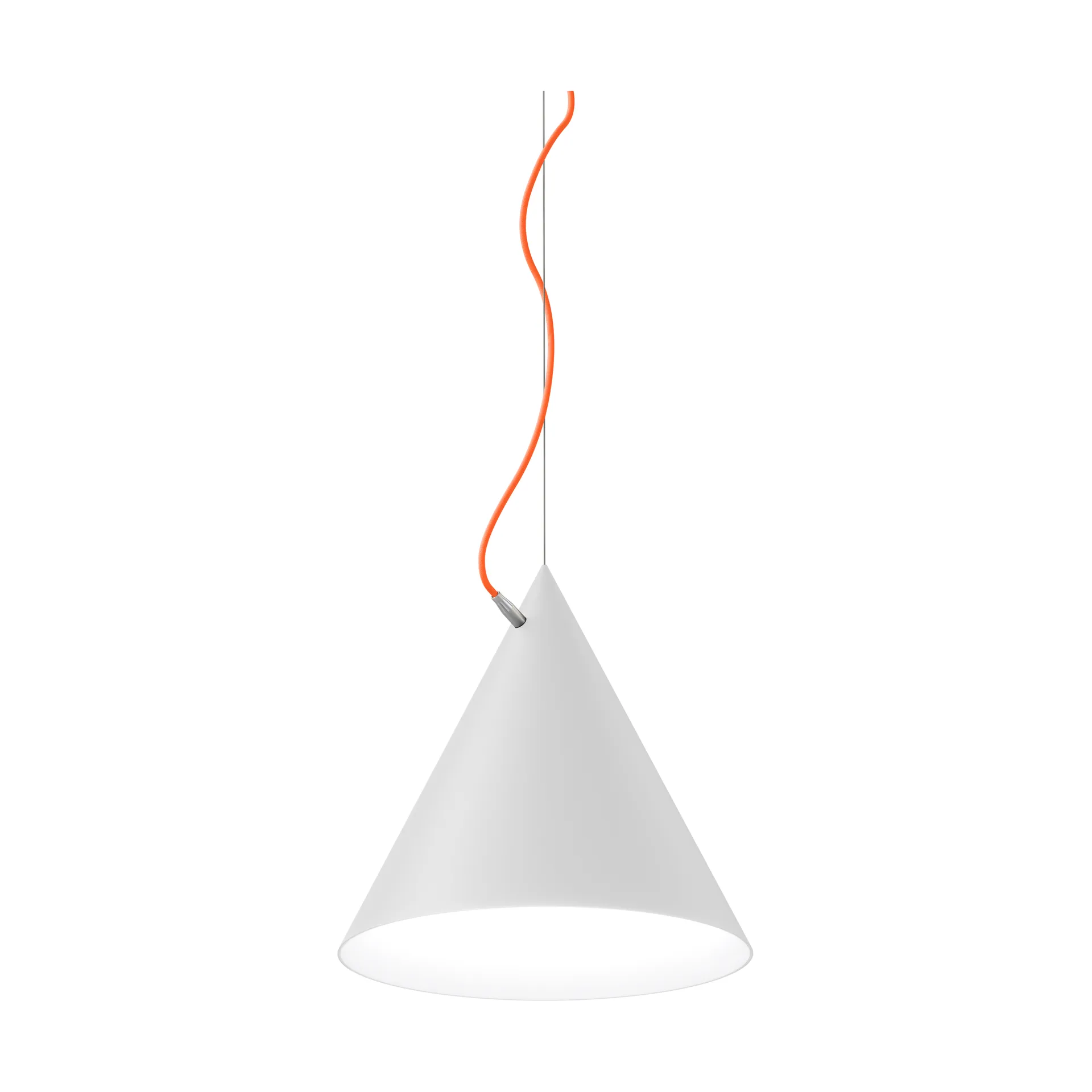 Lampada a sospensione Castor 40 cm, Bianco-arancione-argento Noon