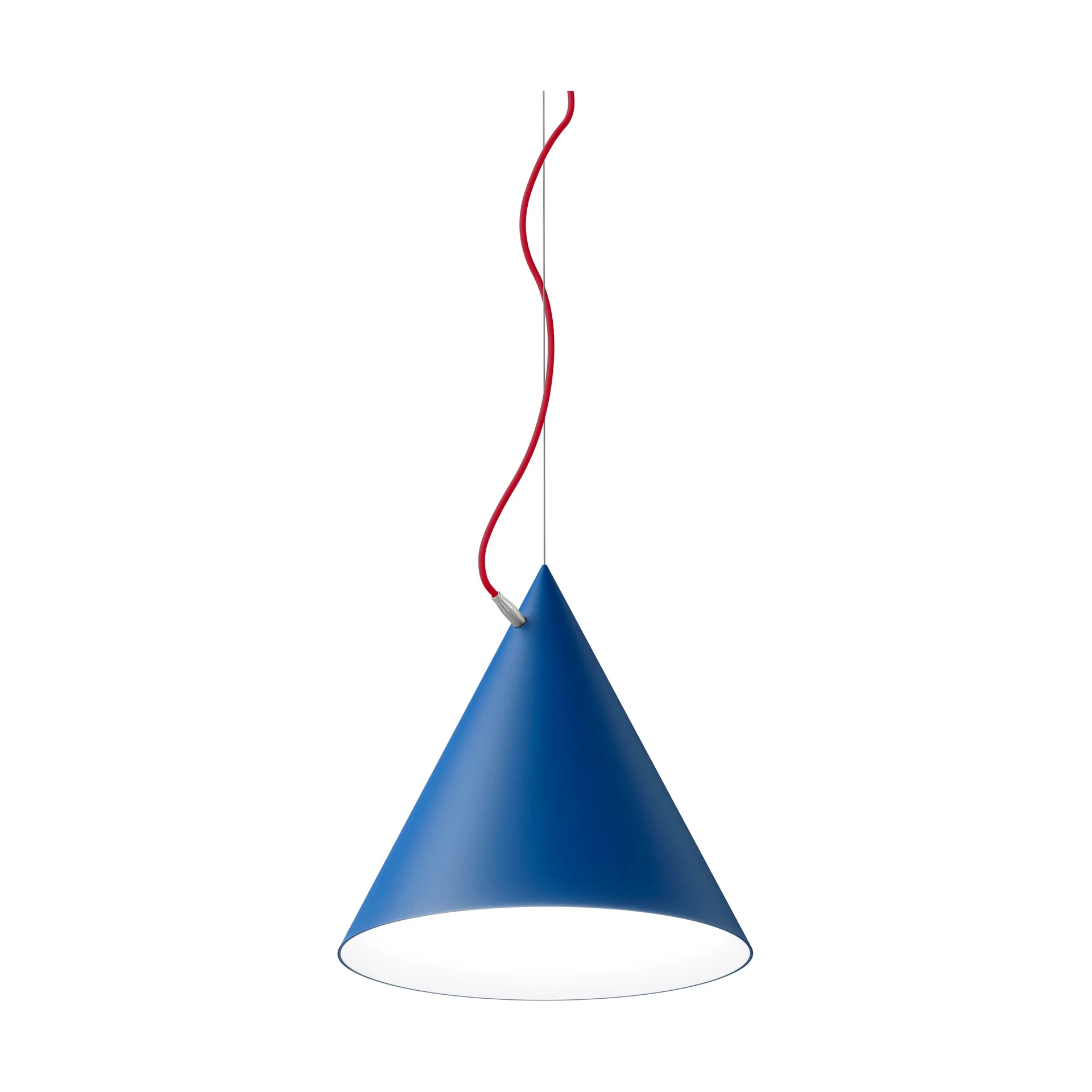 Lampada a sospensione Castor 40 cm, Blu chiaro-rosso-argento Noon