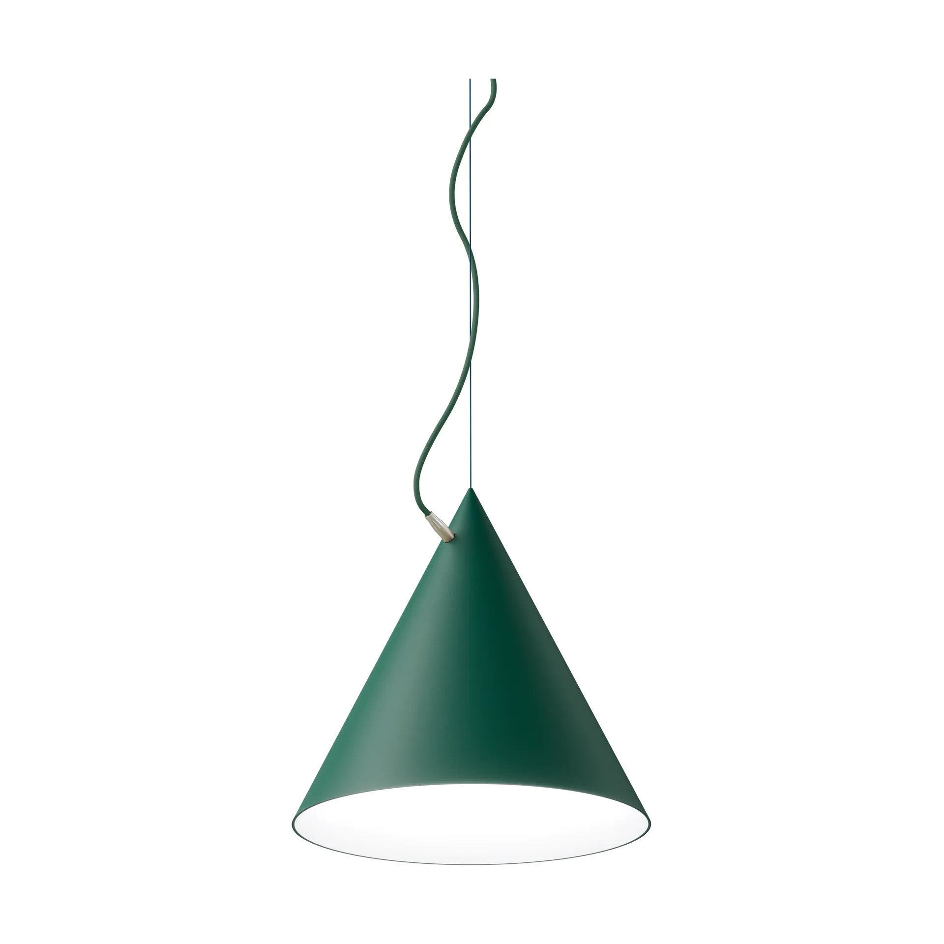 Lampada a sospensione Castor 40 cm, British racing green-verde scuro-ottone Noon