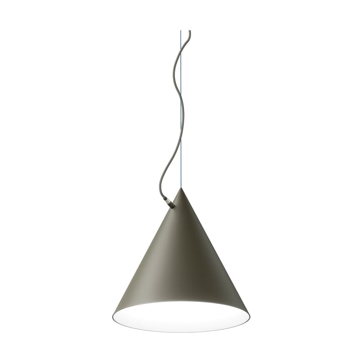 Lampada a sospensione Castor 40 cm - Grigio oliva-grigio scuro-nero - Noon