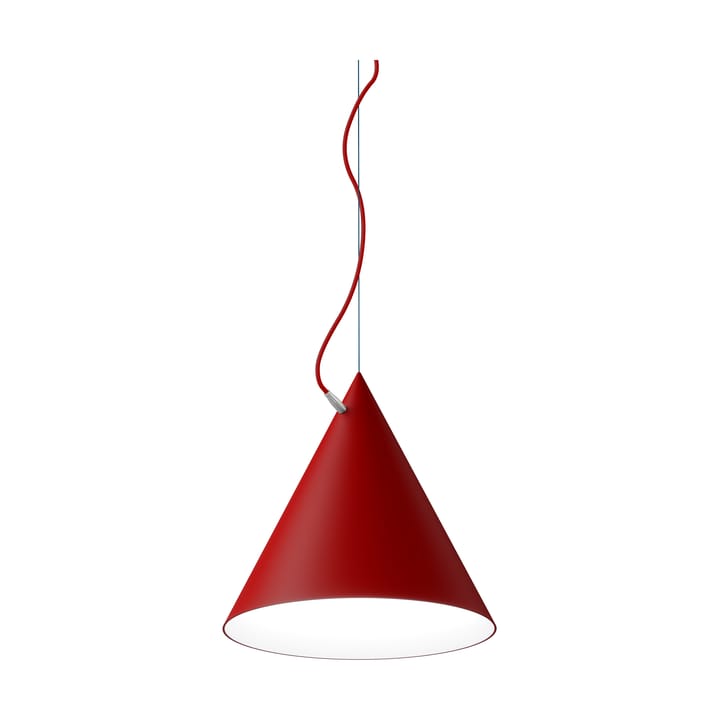 Lampada a sospensione Castor 40 cm - Rosso-rosso-argento - Noon