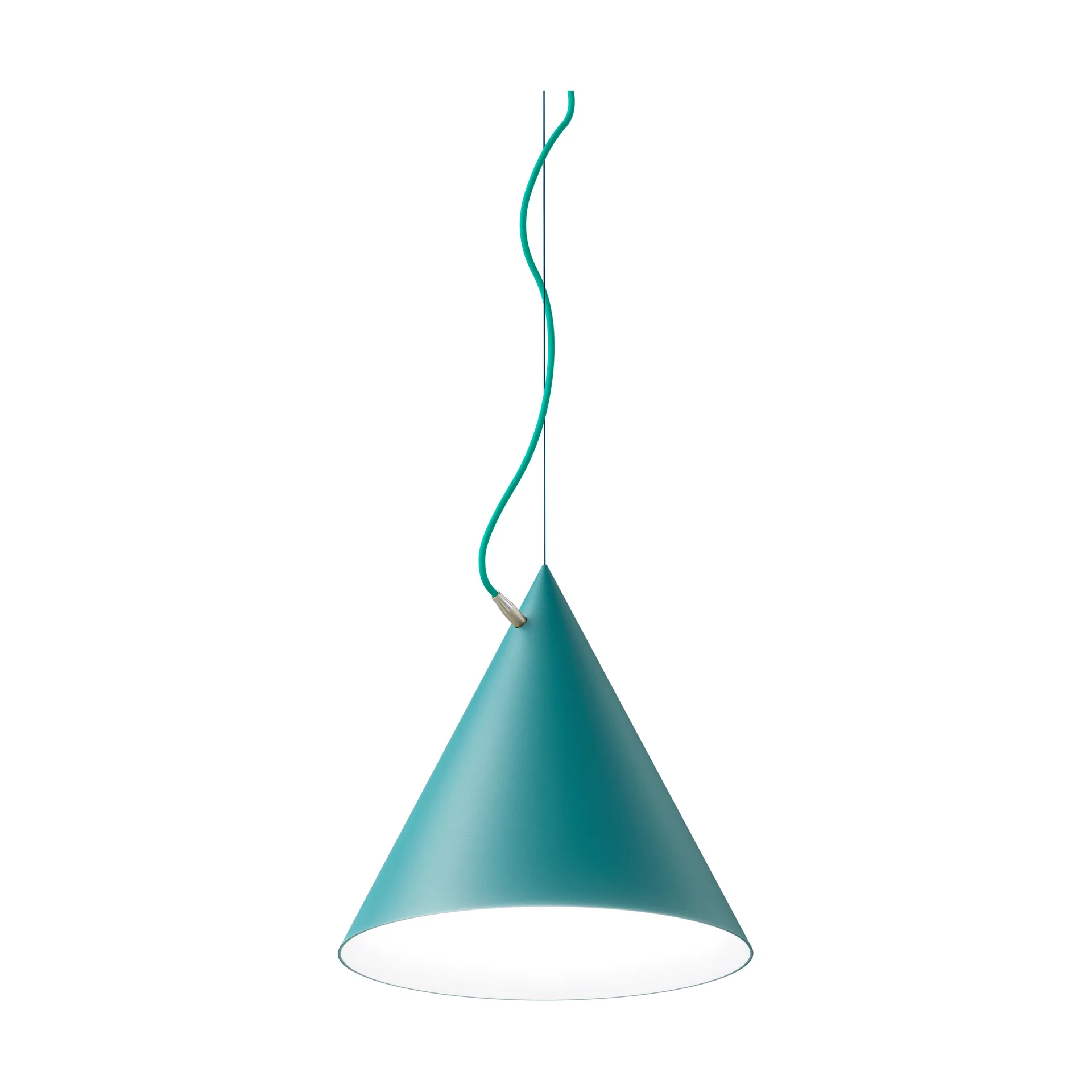 Lampada a sospensione Castor 40 cm, Turchese-turchese-argento Noon