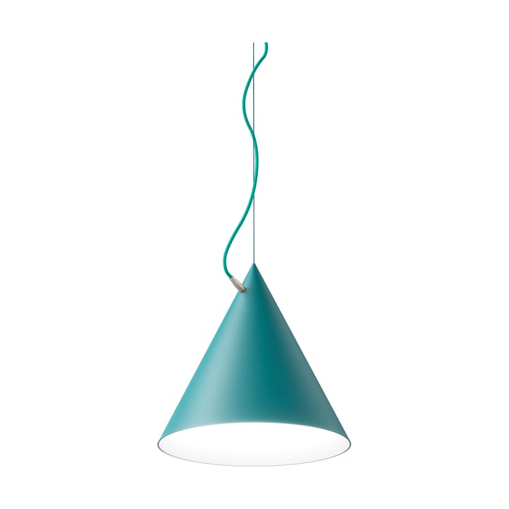 Lampada a sospensione Castor 40 cm - Turchese-turchese-argento - Noon