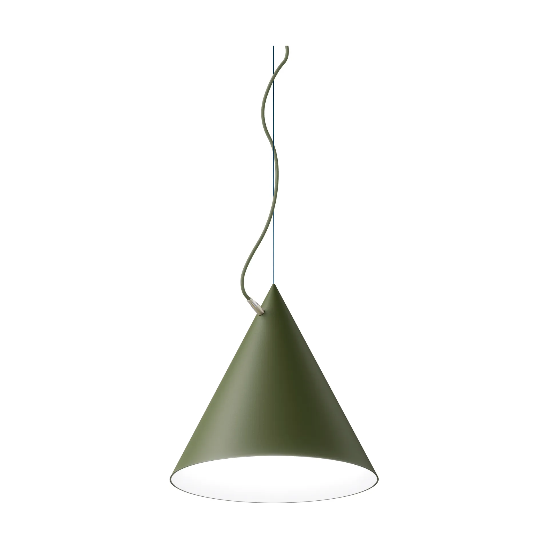 Lampada a sospensione Castor 40 cm, Verde militare-verde-ottone Noon