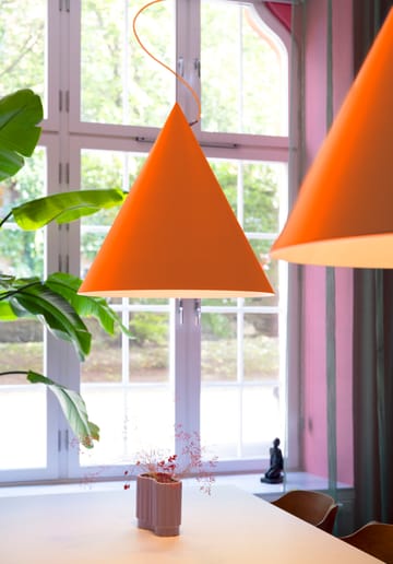Lampada a sospensione Castor 60 cm - Arancione-arancione-argento - Noon