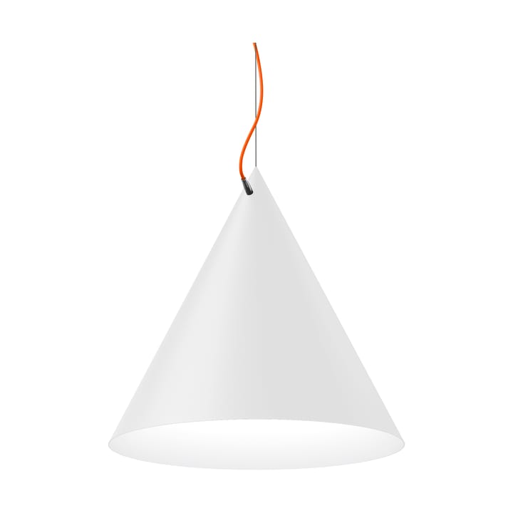 Lampada a sospensione Castor 60 cm - Bianco-arancio-argento - Noon