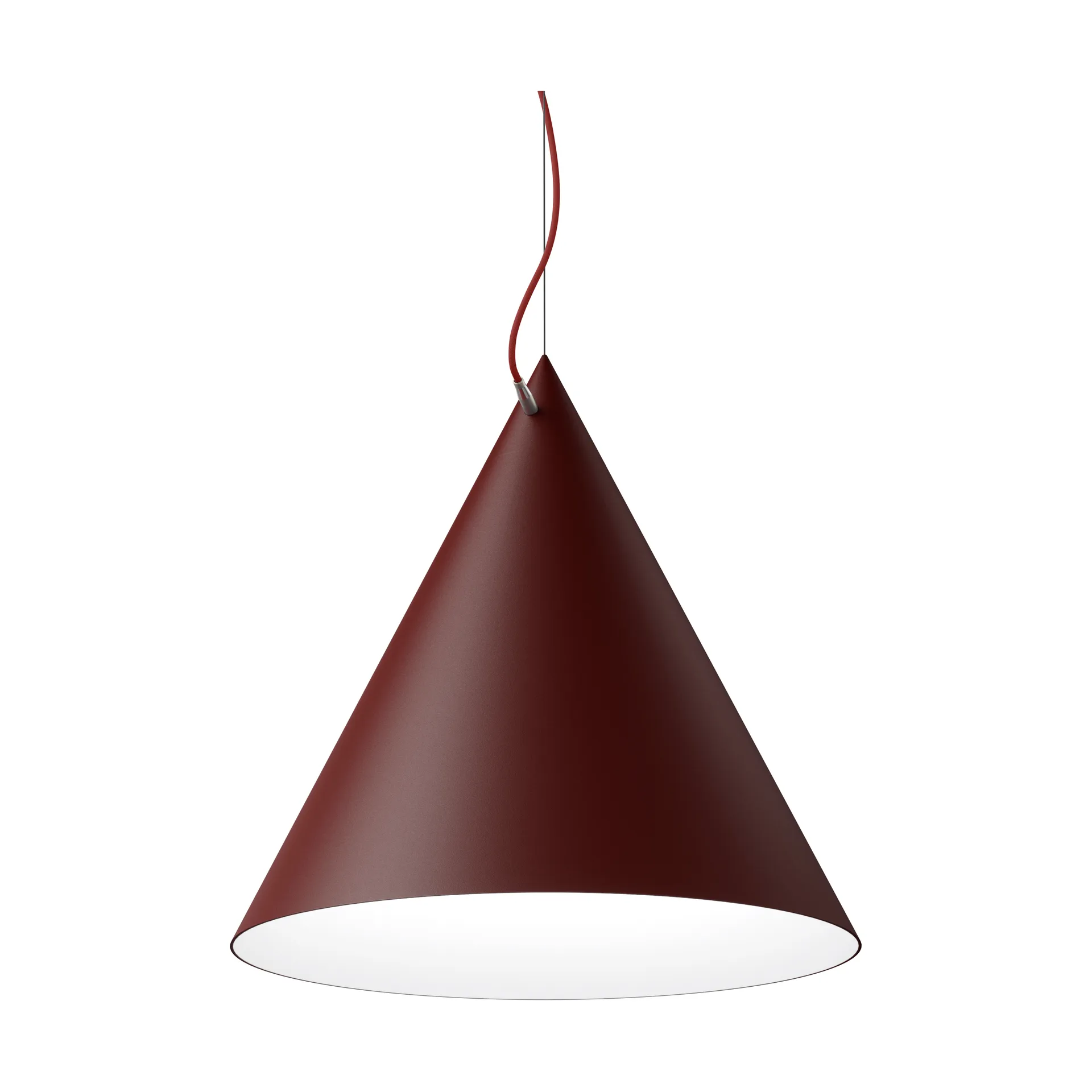 Lampada a sospensione Castor 60 cm, Bordeaux-rosso scuro-ottone Noon