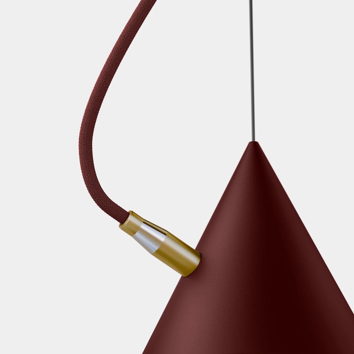 Lampada a sospensione Castor 60 cm - Bordeaux-rosso scuro-ottone - Noon