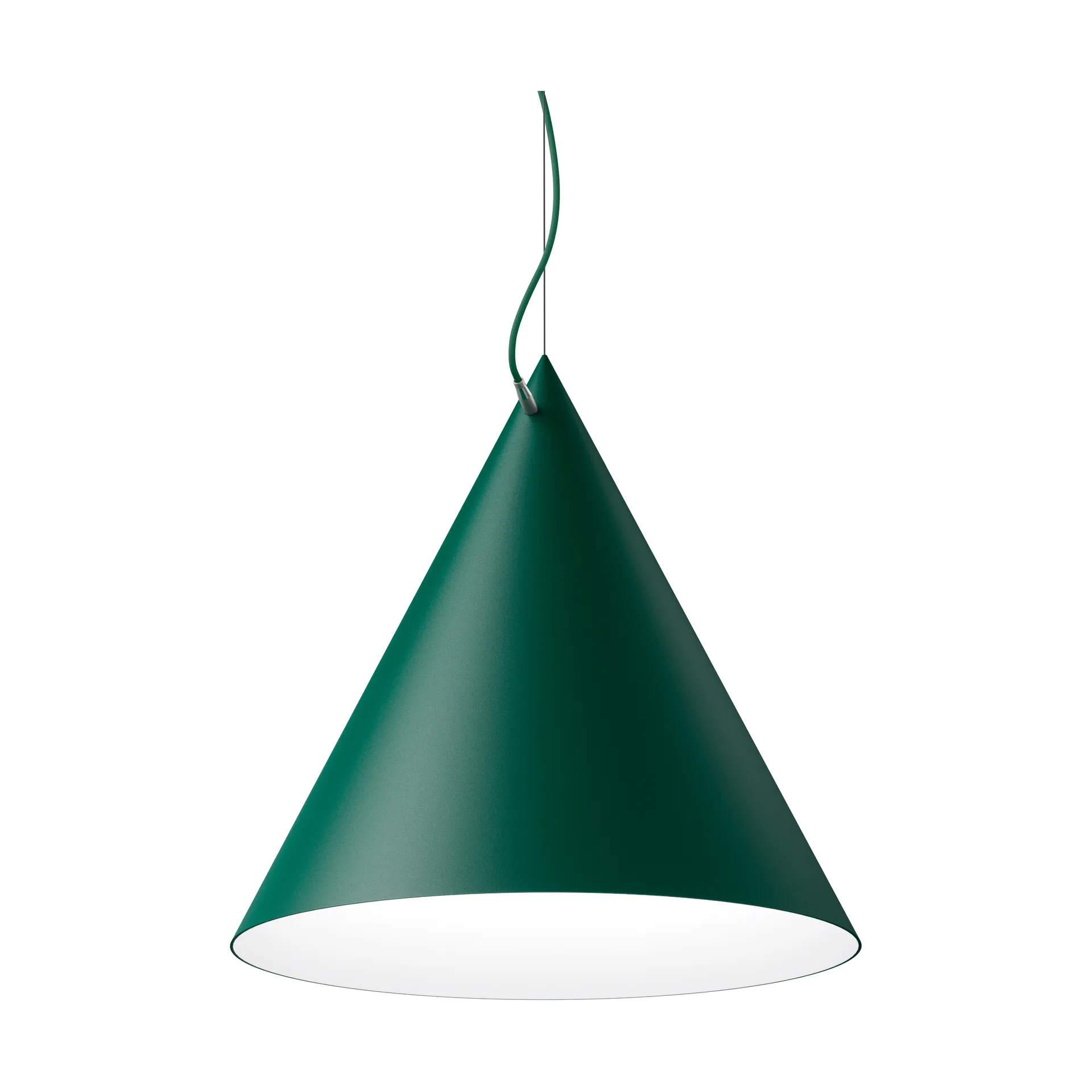 Lampada a sospensione Castor 60 cm, British racing green-verde scuro-ottone Noon