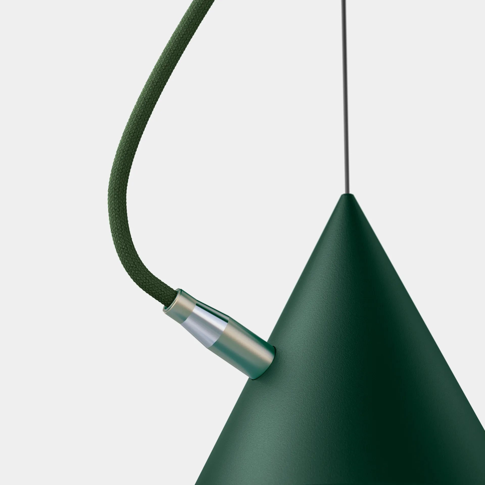 Lampada a sospensione Castor 60 cm, British racing green-verde scuro-ottone Noon
