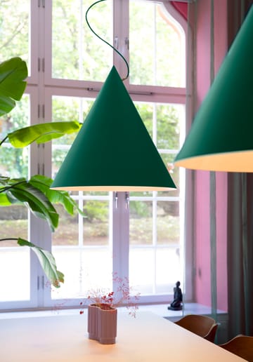 Lampada a sospensione Castor 60 cm - British racing green-verde scuro-ottone - Noon