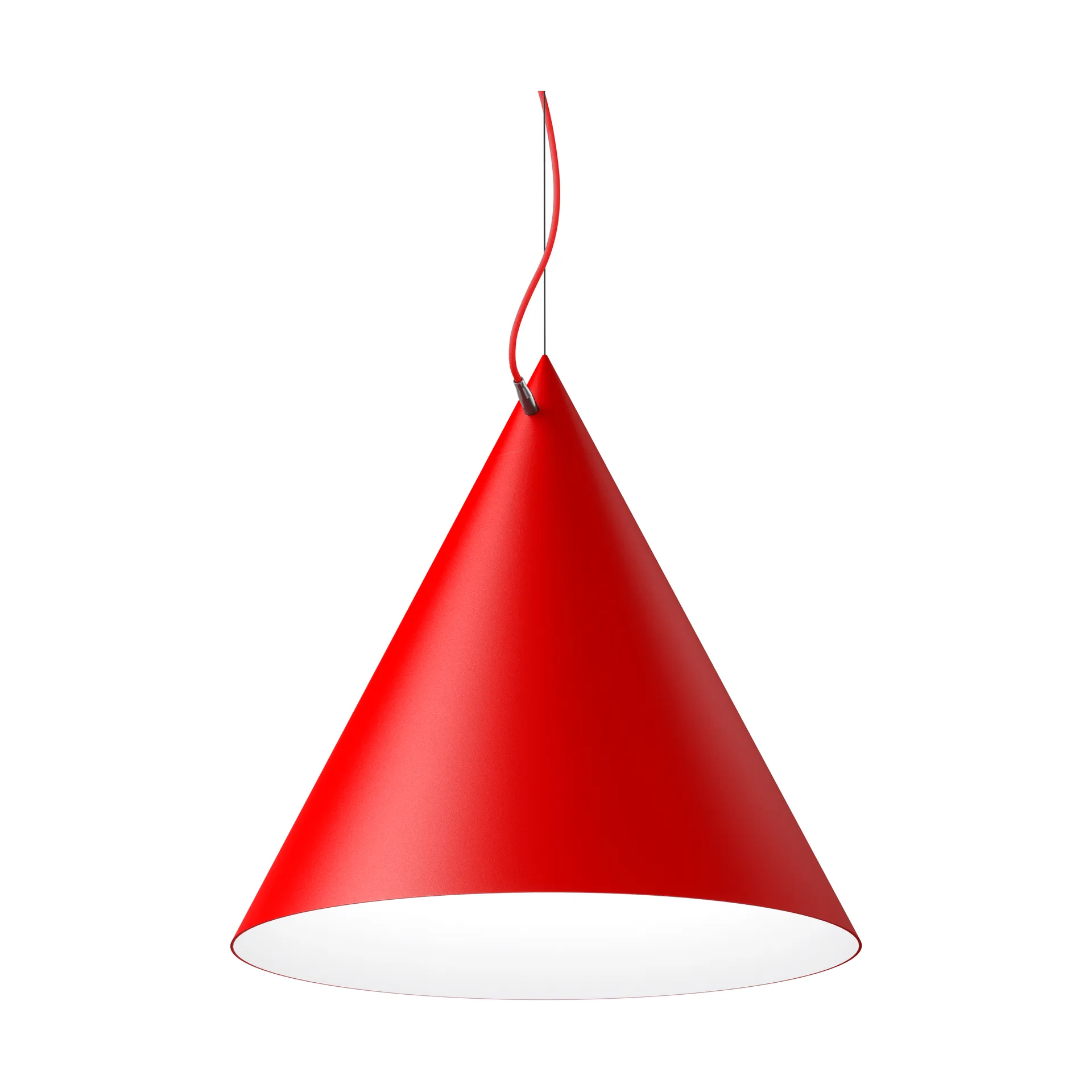 Lampada a sospensione Castor 60 cm, Rosso-rosso-argento Noon