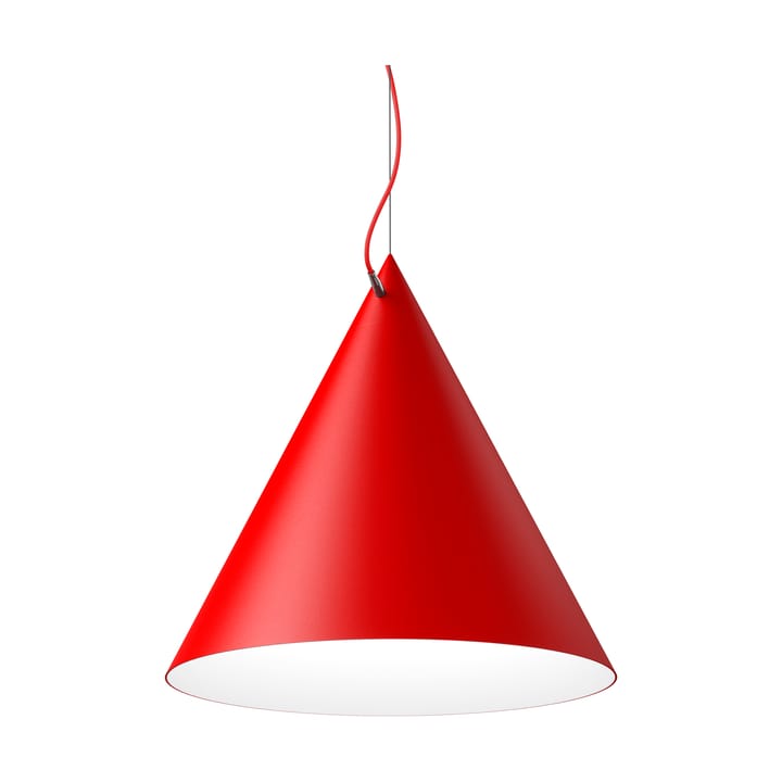 Lampada a sospensione Castor 60 cm - Rosso-rosso-argento - Noon