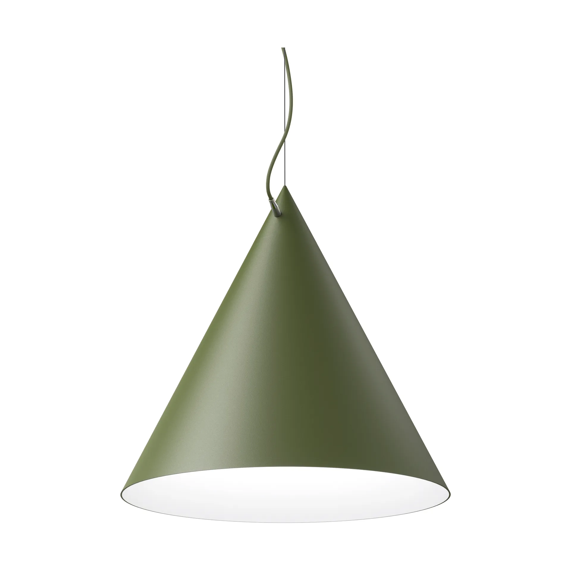 Lampada a sospensione Castor 60 cm, Verde militare-verde-ottone Noon