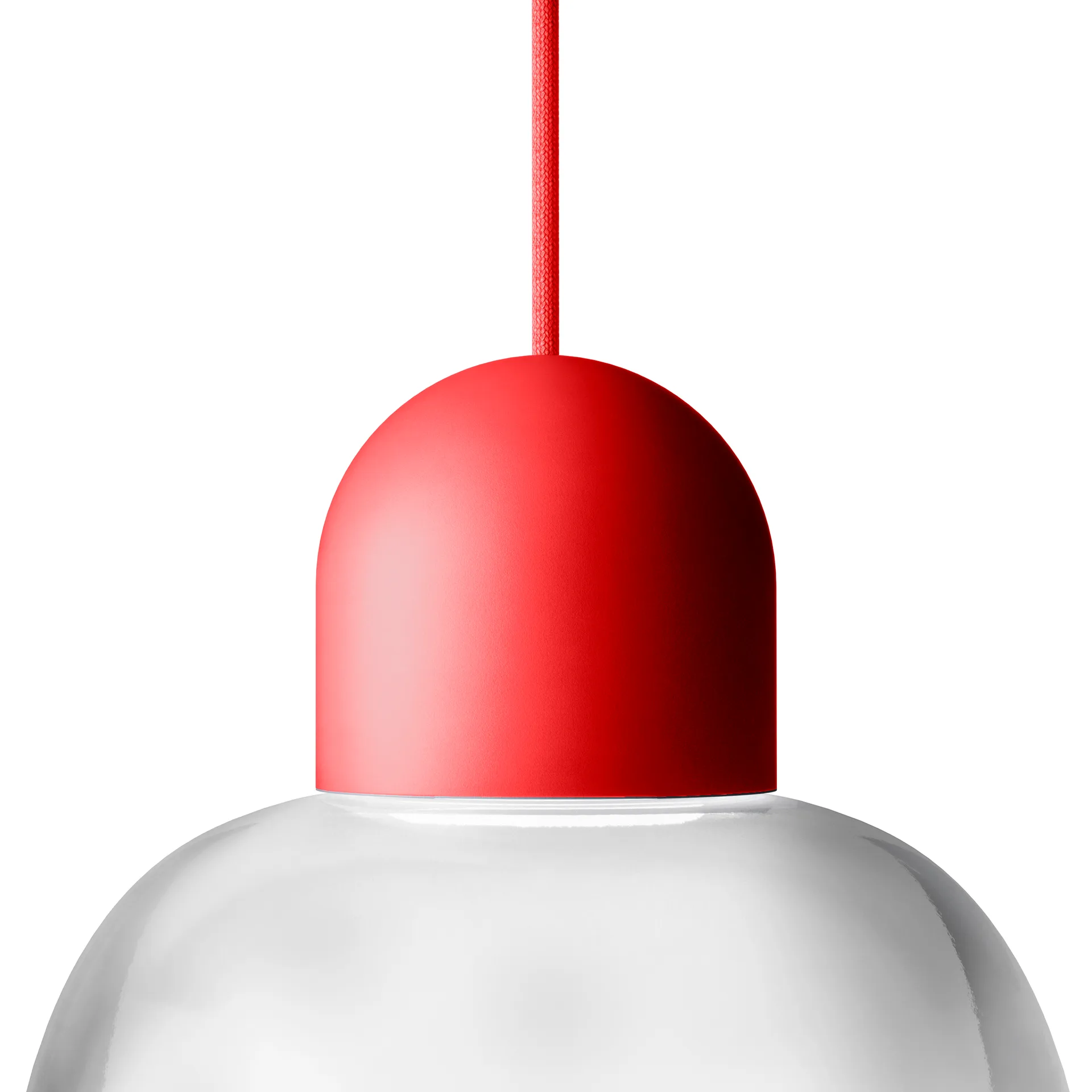 Lampada a sospensione Dia 27 cm, Rosso-rosso Noon