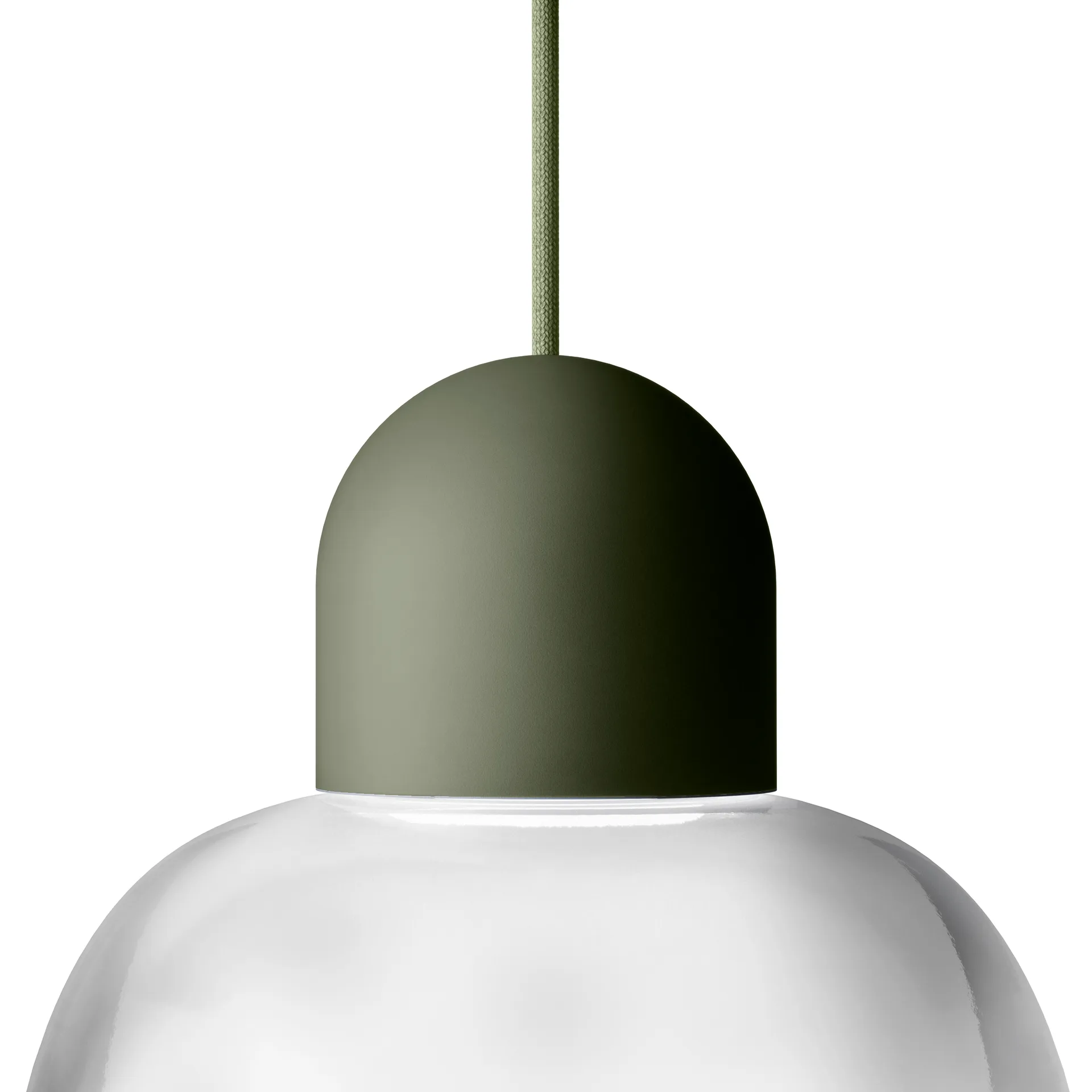 Lampada a sospensione Dia 27 cm, Verde militare-verde Noon