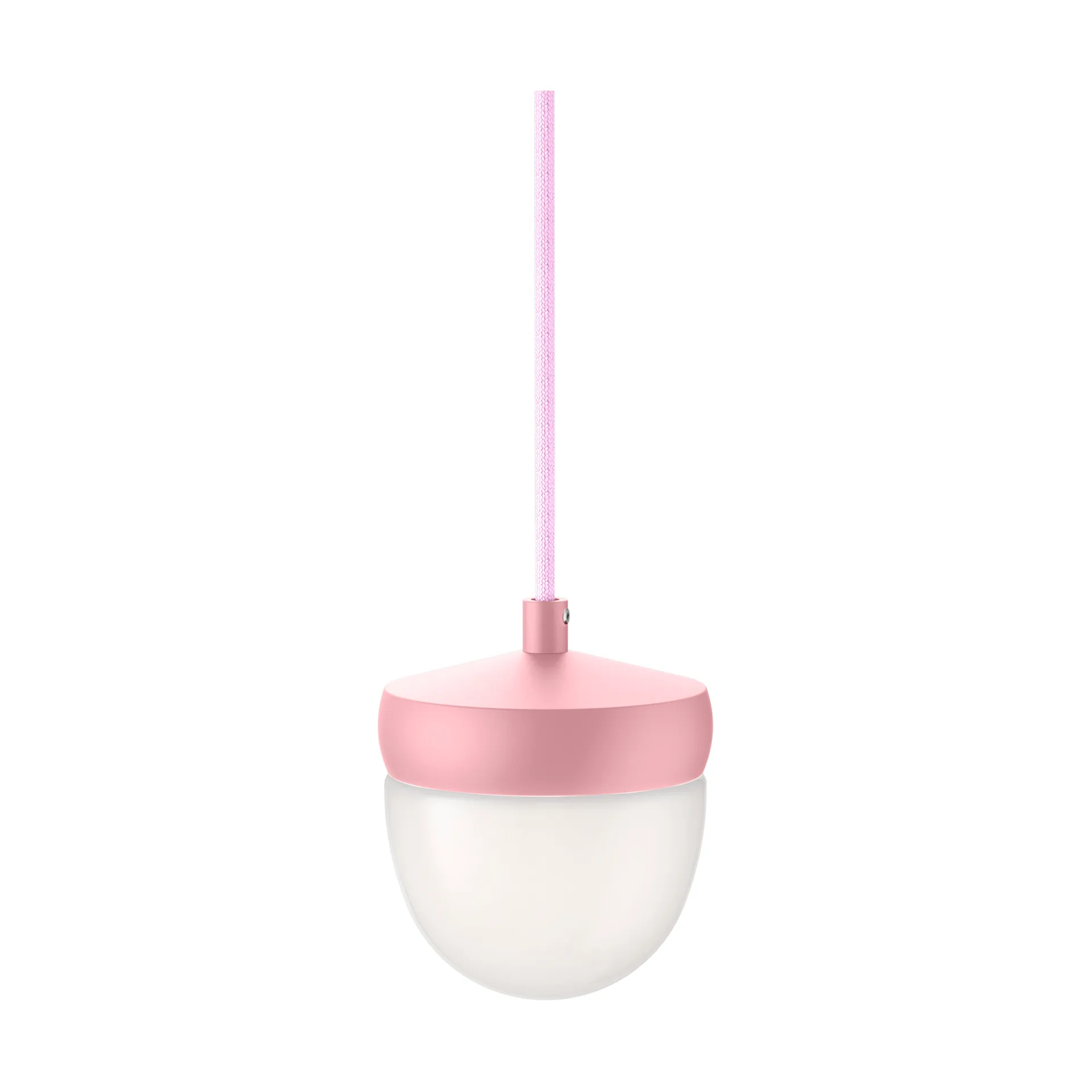 Lampada a sospensione Pan in vetro smerigliato 10 cm, Rosa-rosa Noon