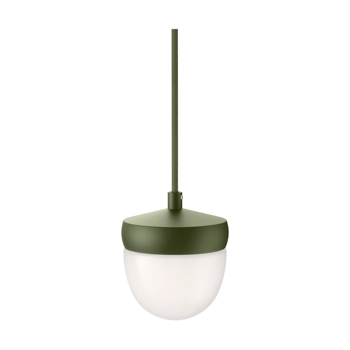 Lampada a sospensione Pan in vetro smerigliato 10 cm - Verde militare-verde - Noon