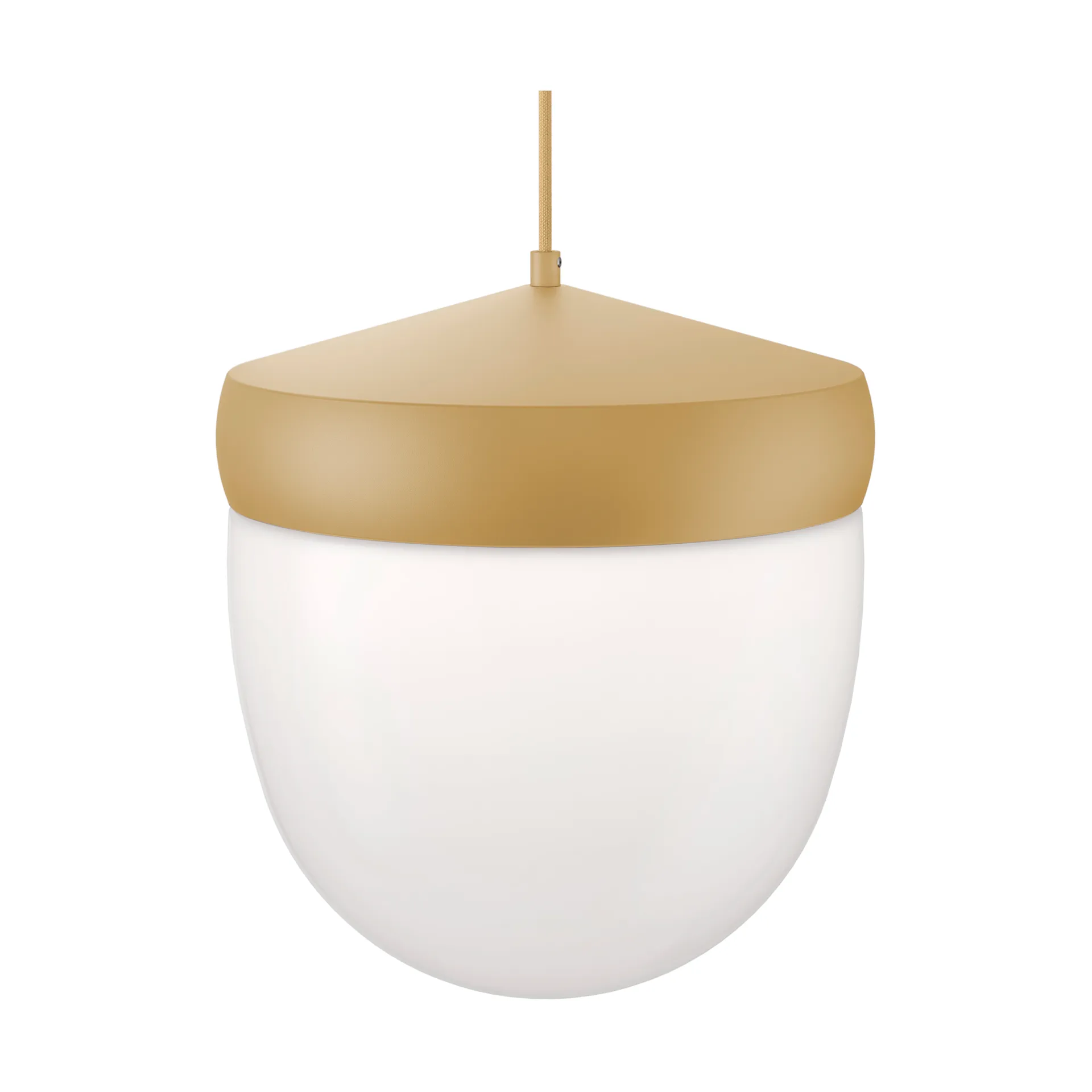 Lampada a sospensione Pan in vetro smerigliato 30 cm, Beige-beige chiaro Noon