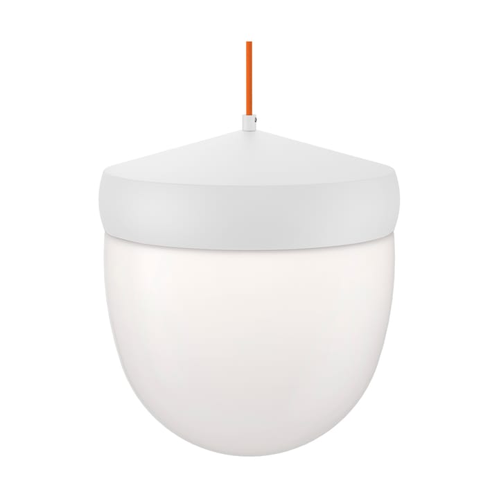Lampada a sospensione Pan in vetro smerigliato 30 cm - Bianco-arancione - Noon