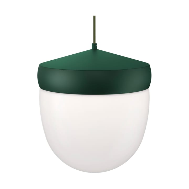 Lampada a sospensione Pan in vetro smerigliato 30 cm - British racing green-verde scuro - Noon