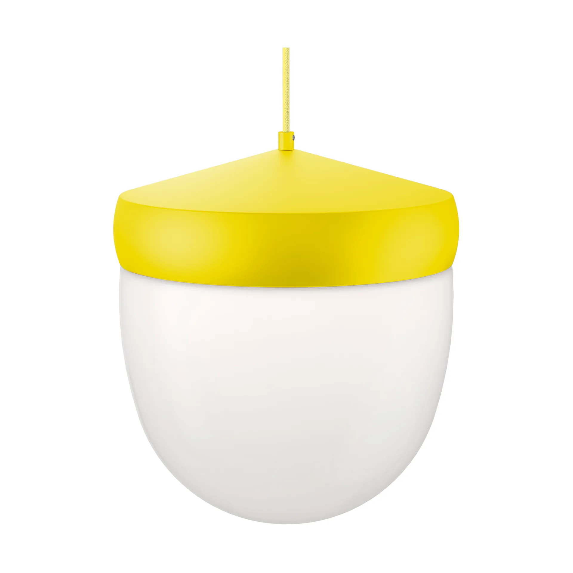 Lampada a sospensione Pan in vetro smerigliato 30 cm, Giallo-giallo chiaro Noon