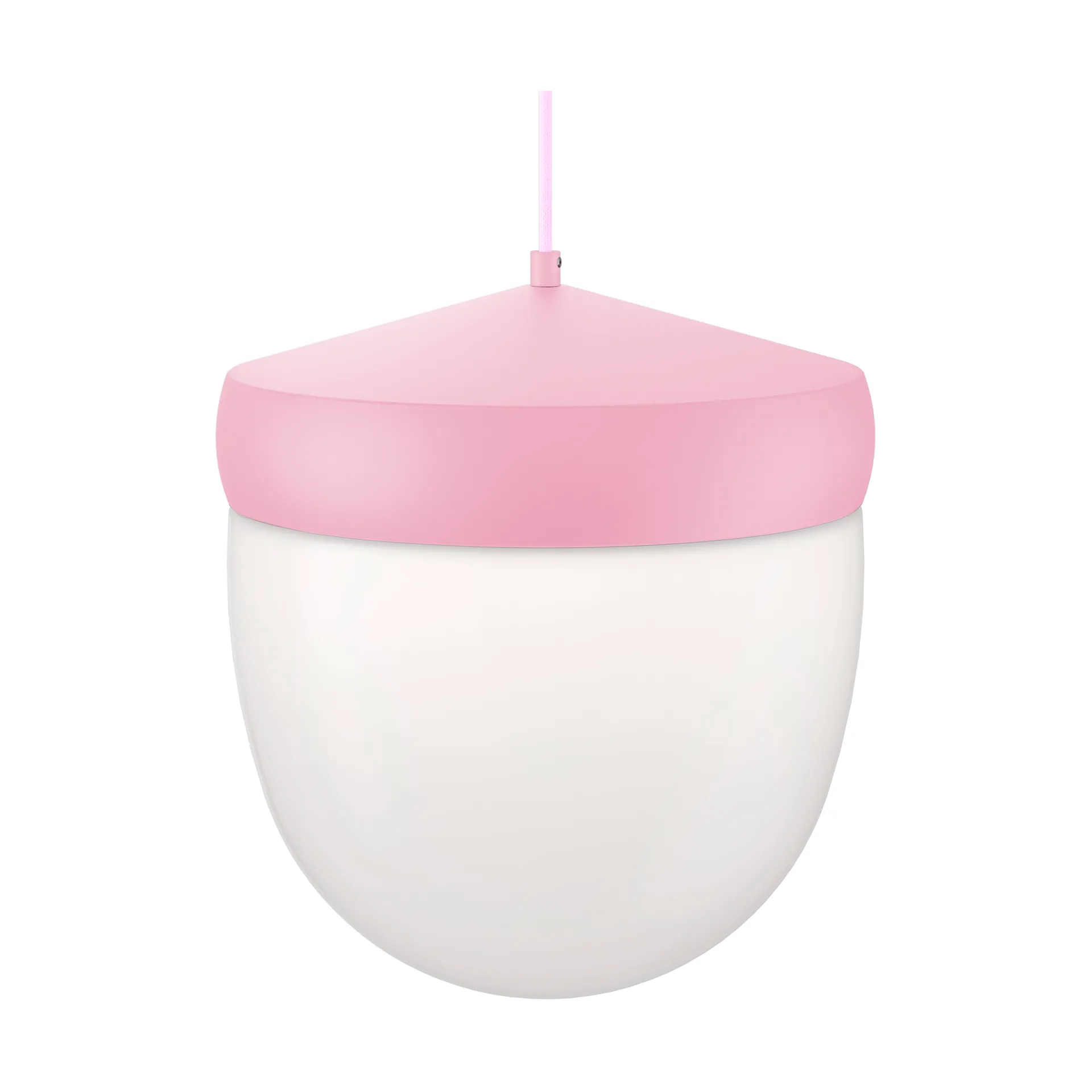 Lampada a sospensione Pan in vetro smerigliato 30 cm, Rosa-rosa Noon