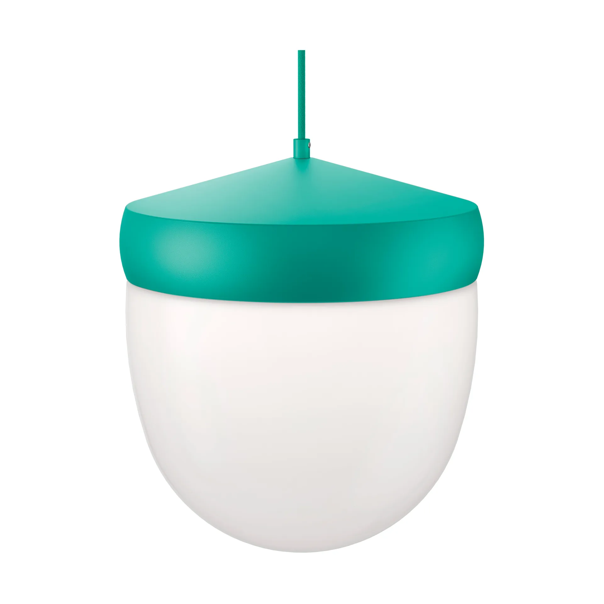 Lampada a sospensione Pan in vetro smerigliato 30 cm, Turchese-turchese Noon