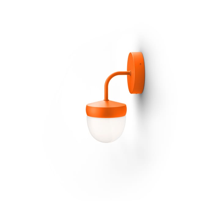 Lampada da parete Pan in vetro smerigliato 10 cm - Arancione - Noon