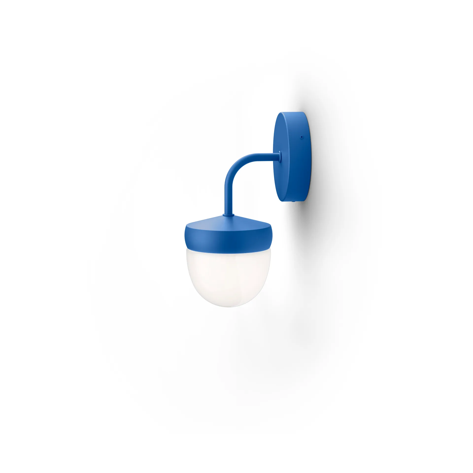 Lampada da parete Pan in vetro smerigliato 10 cm, Blu Noon