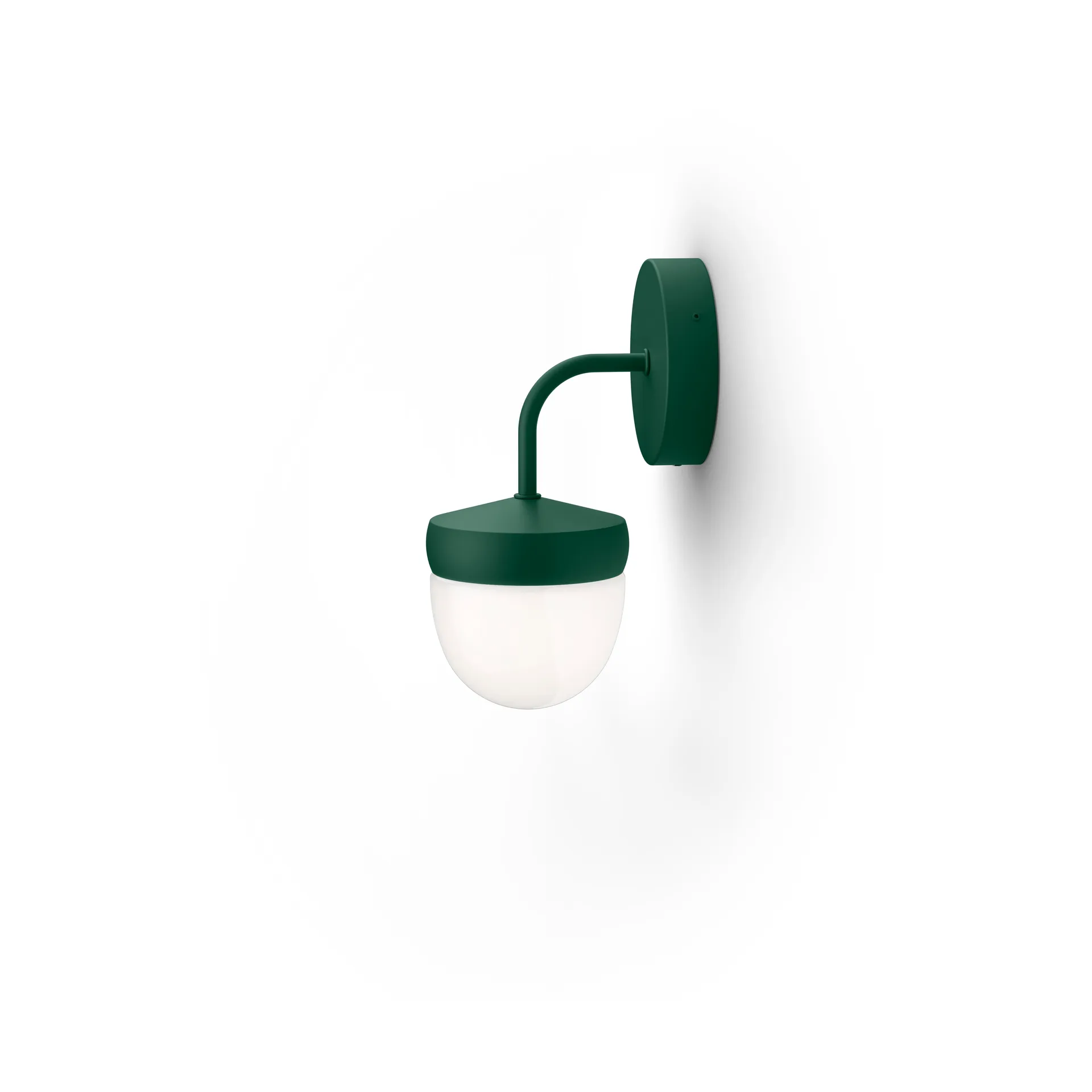 Lampada da parete Pan in vetro smerigliato 10 cm, British racing green Noon