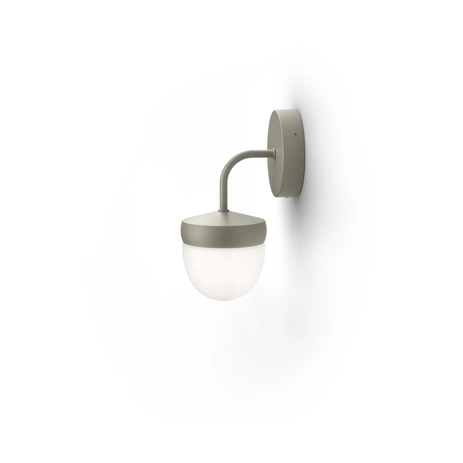 Lampada da parete Pan in vetro smerigliato 10 cm, Grigio Noon