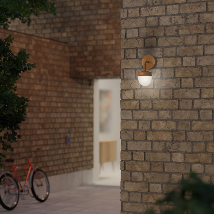 Lampada da parete Pan in vetro smerigliato 10 cm, Marrone Noon